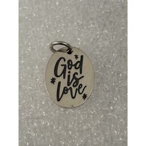 Brand New James Avery Retired Sterling Silver God Is Love Charm